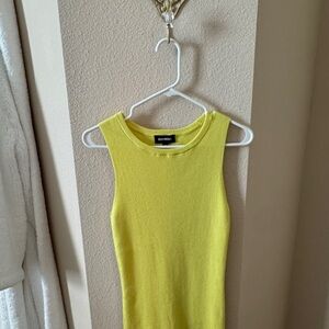 Express Vibrant Yellow Knit Top